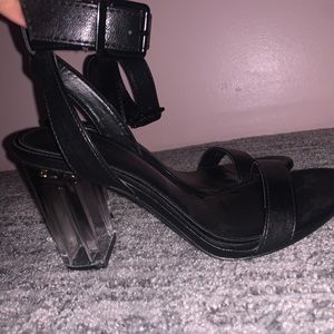 y2k vintage black heels size 5.5-6 woman’s